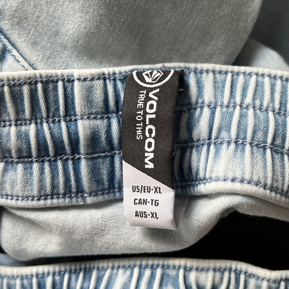 NWOT Volcom Frickin Slim Jogger Pants, Cloud Blue - Picture 6 of 7